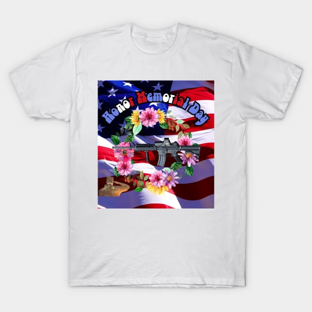 Honor Memorial Day T-Shirt by TopSea